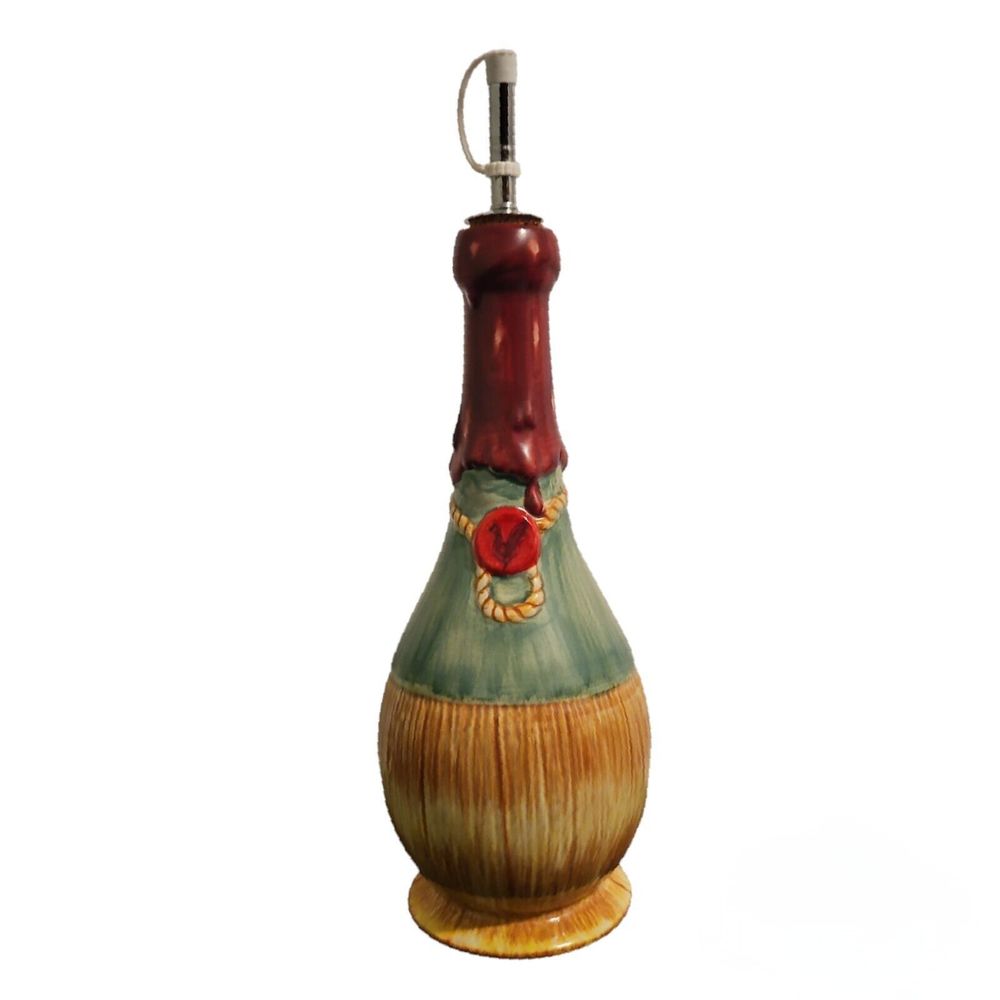 Vtg Decanter American Atelier At Home Napa Valley Antique Dispenser W/ Cork Cap